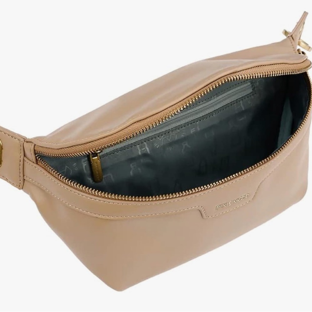 Pixie Mood Brooklyn Recycled Nylon Crossbody Tan … - image 4